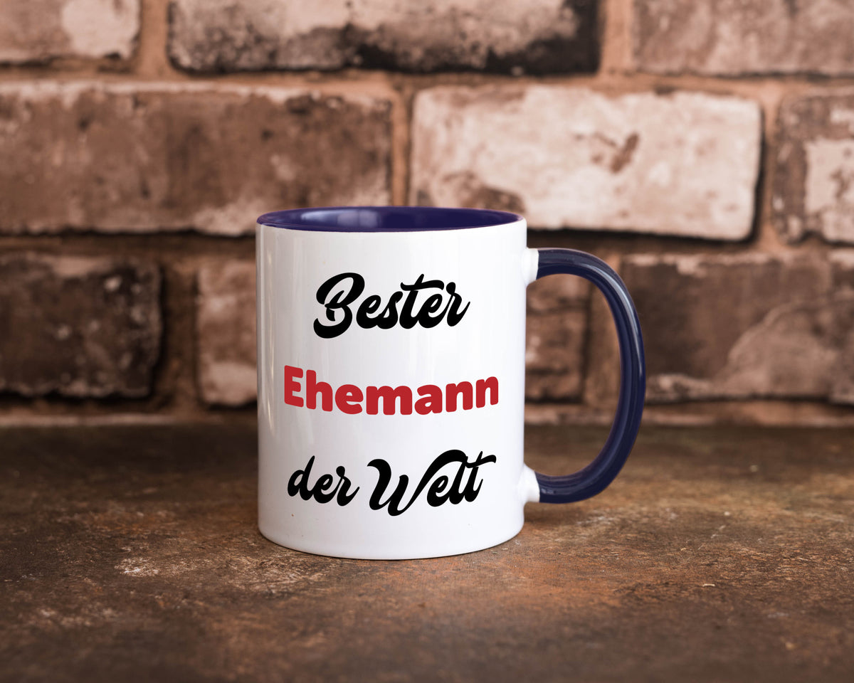 Bester Ehemann der Welt | Ehepaar Geschenkidee Humor Tasse