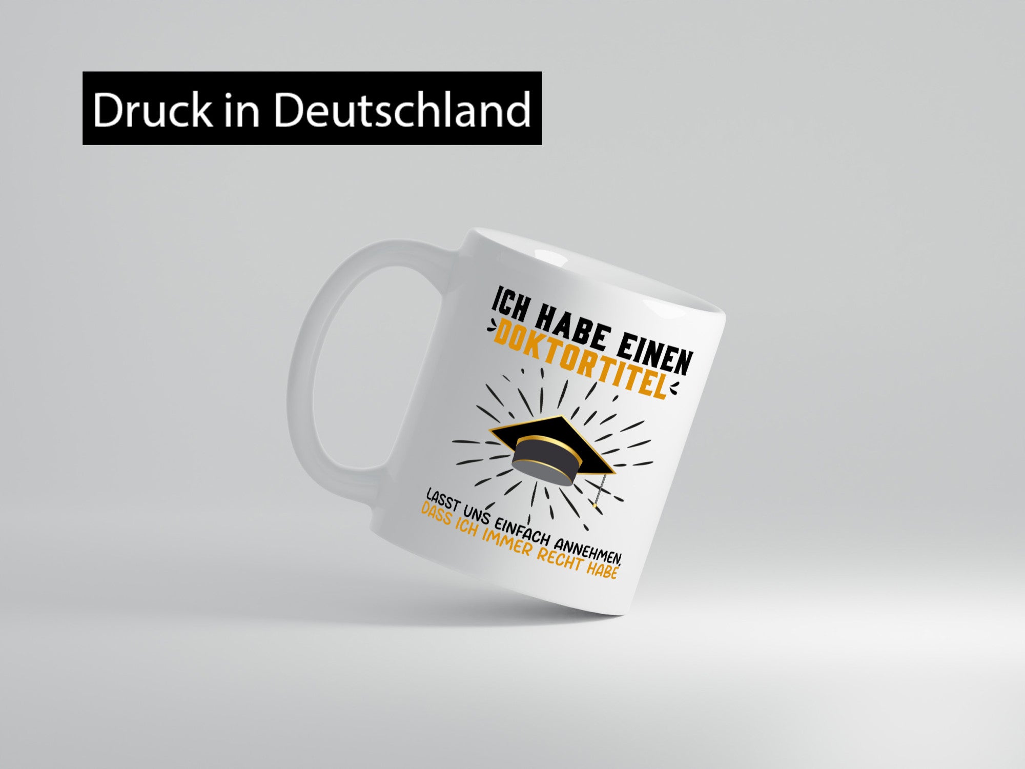 Ich habe einen Doktortitel | Beachlor Abschluss Geschenkidee Humor Tasse