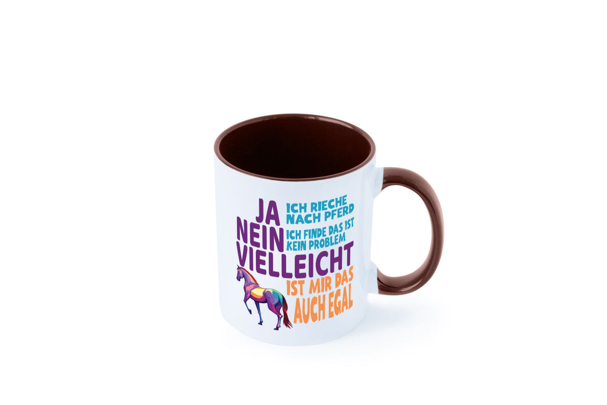 Ja ich Rieche nach Pferd | Reiten Pferdestall lustiger Spruch Geschenk Humor Tasse