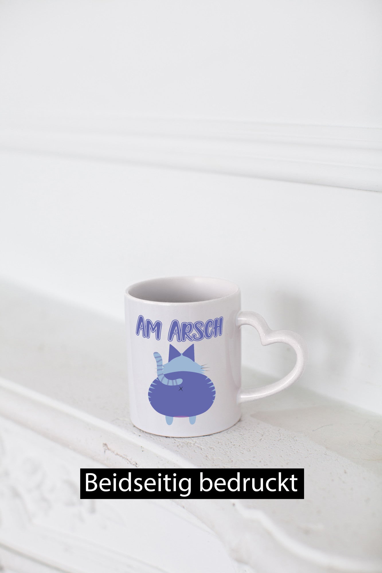 Am Arsch | Katzenmotiv Tasse Kollege Katzenbesitzer Geschenkidee Arbeit