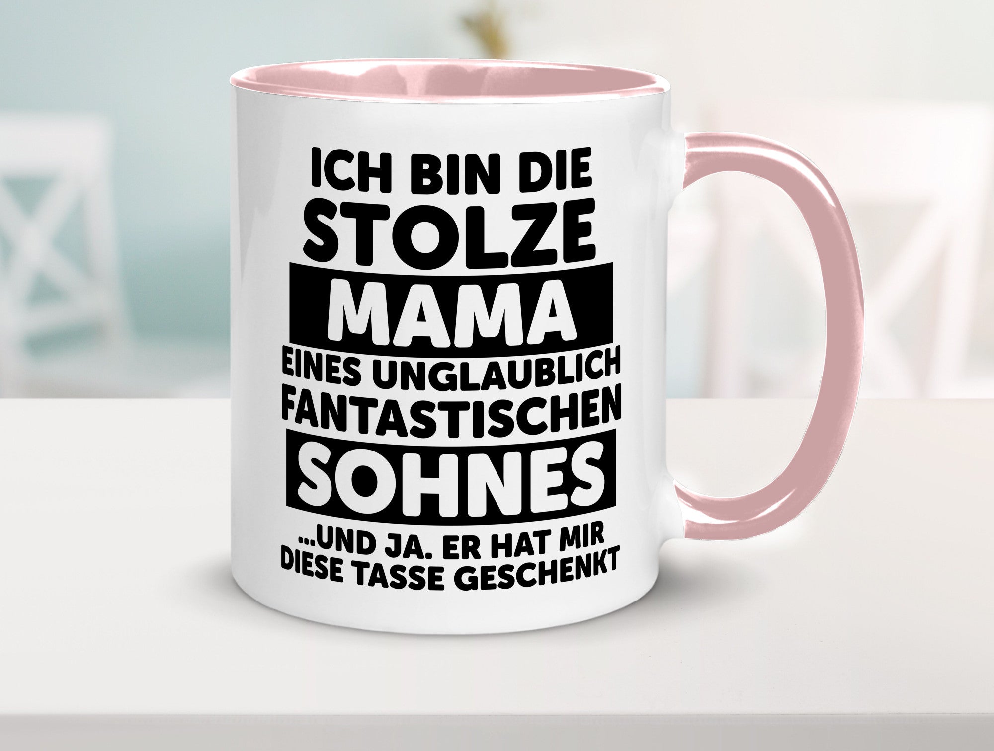 Stolze Mama | Fantastischer Sohn Beste Humor Familie Geschenkidee Tasse