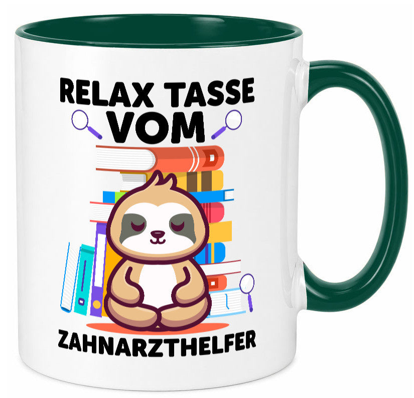 Relax Tasse: Zahnarzthelfer | Zahnmedizin lustig Humor Geschenkidee Geschenk