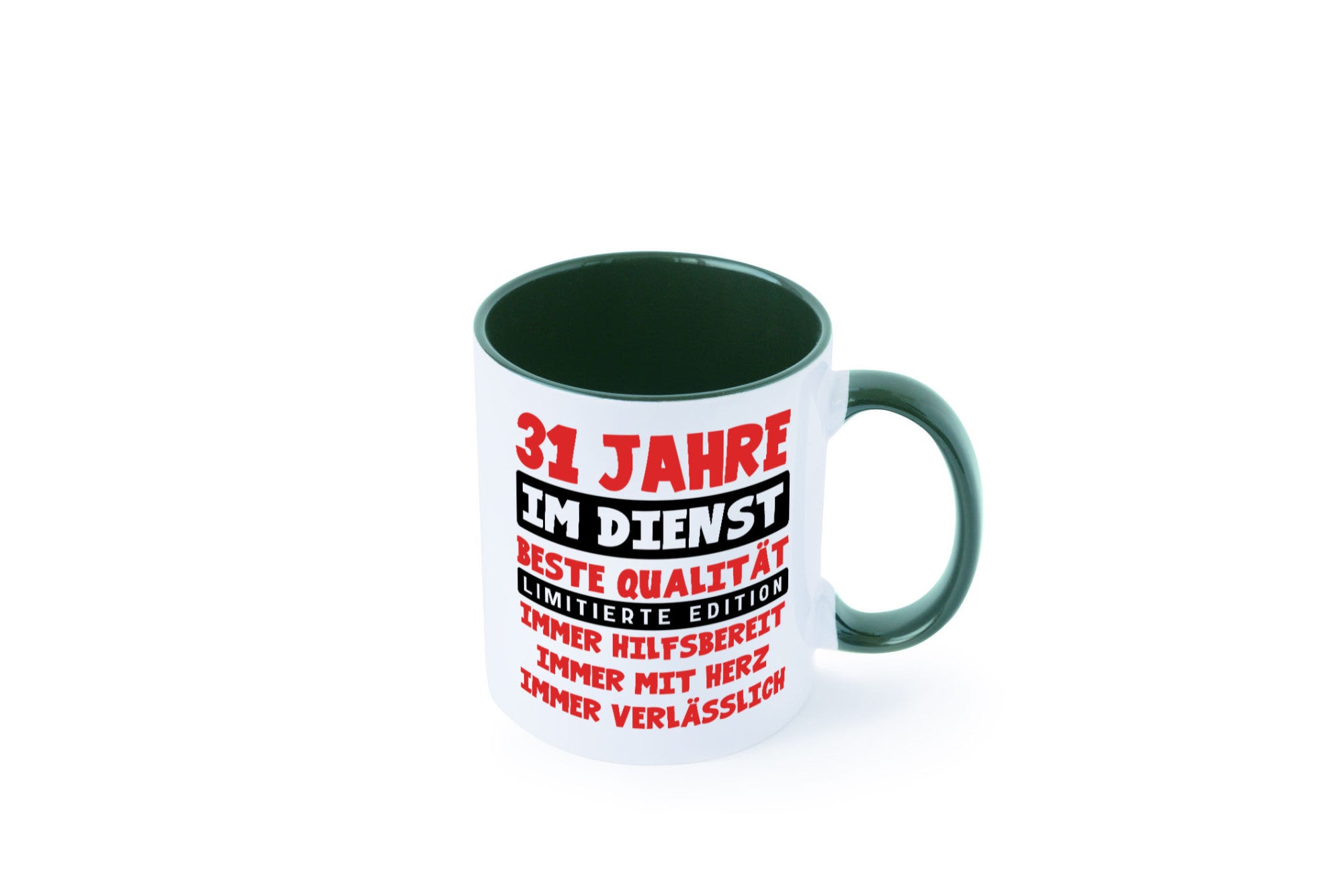 31 Jahre im Dienst | Jubiläum Arbeit v9 lustig Kollegen Büro Geschenk Tasse