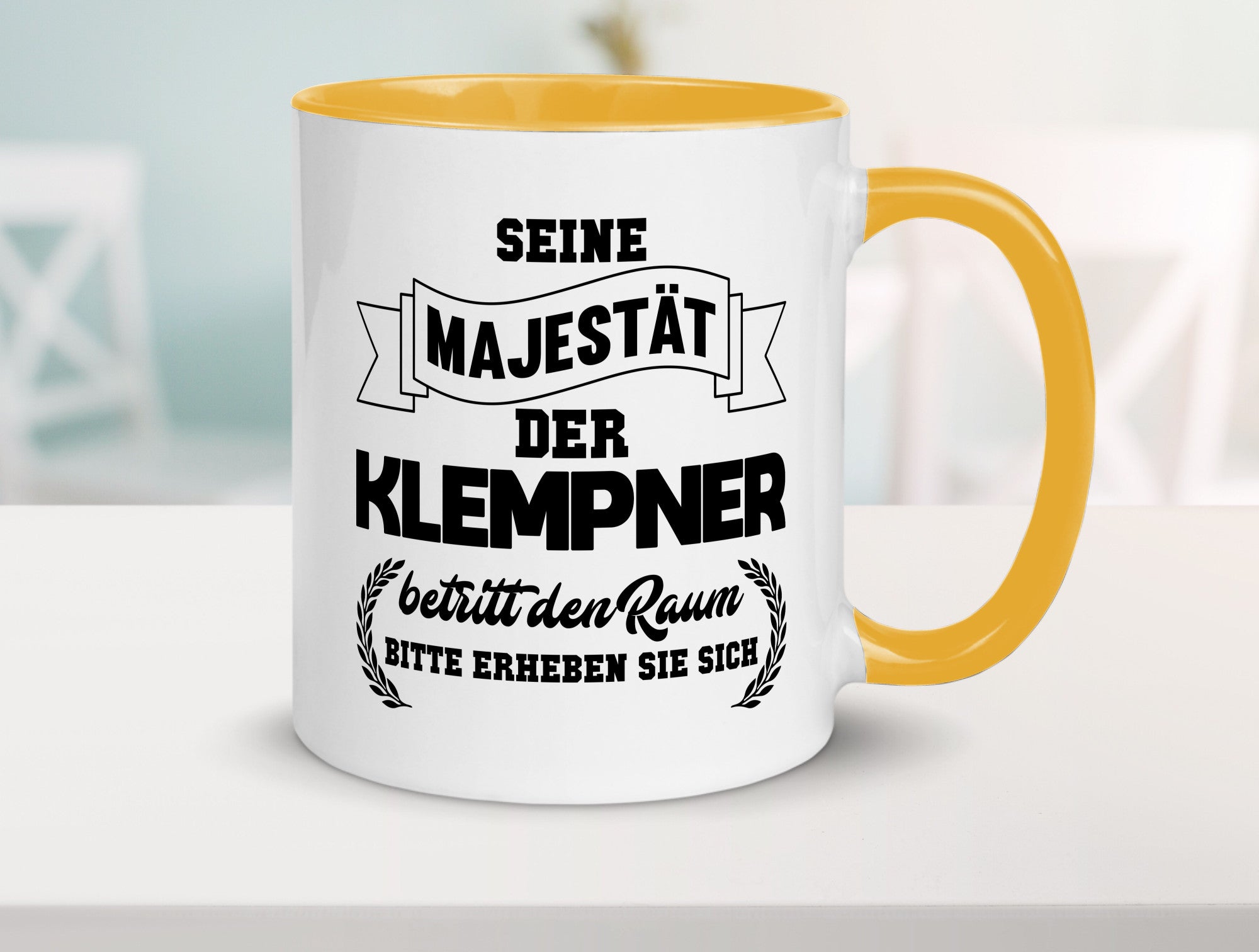 Der Klempner betritt den raum | Geschenk Humor Geschenkidee lustiger Spruch