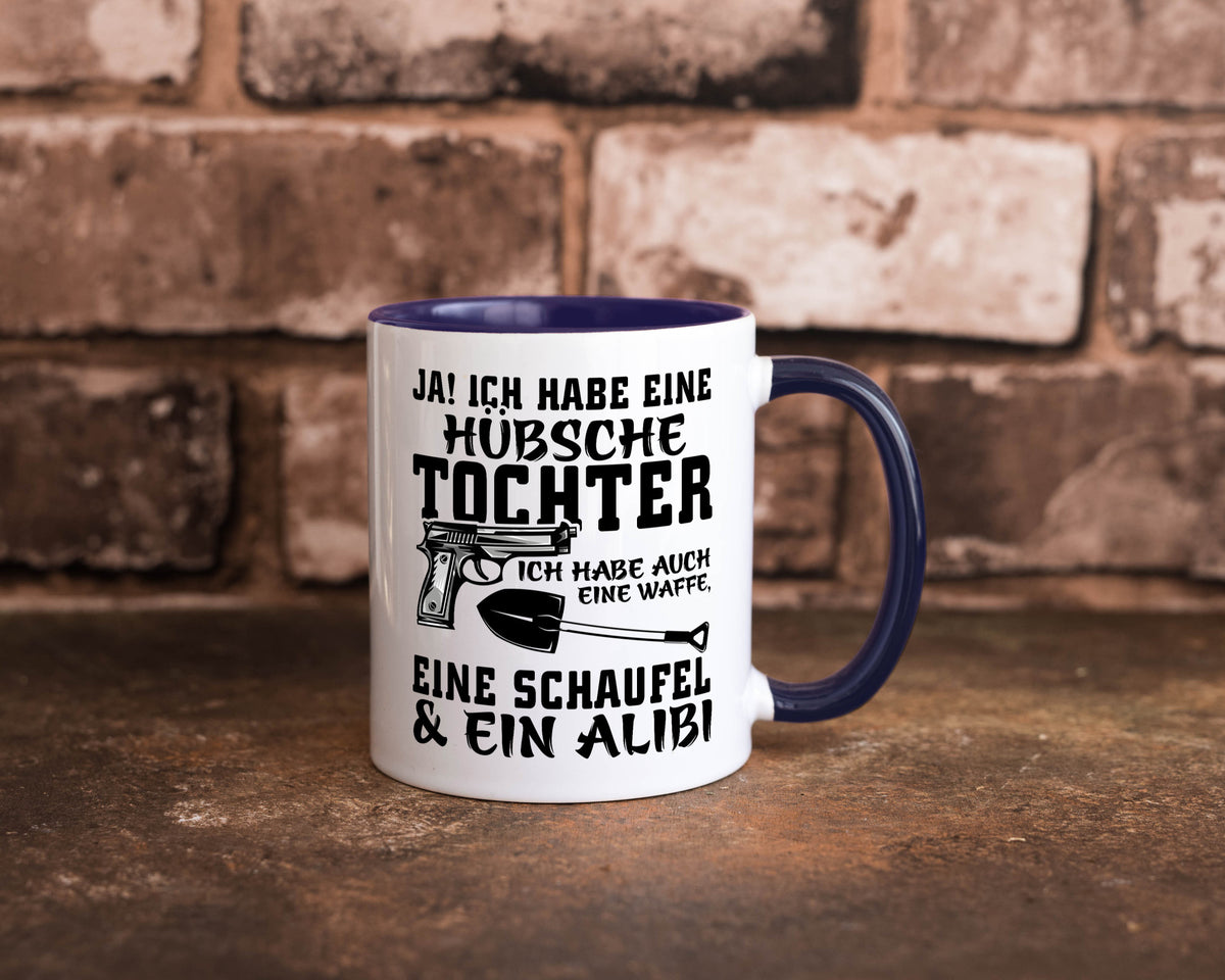 Hübsche Tochter Geschenk Familie Geschenkidee lustiger Spruch Tasse