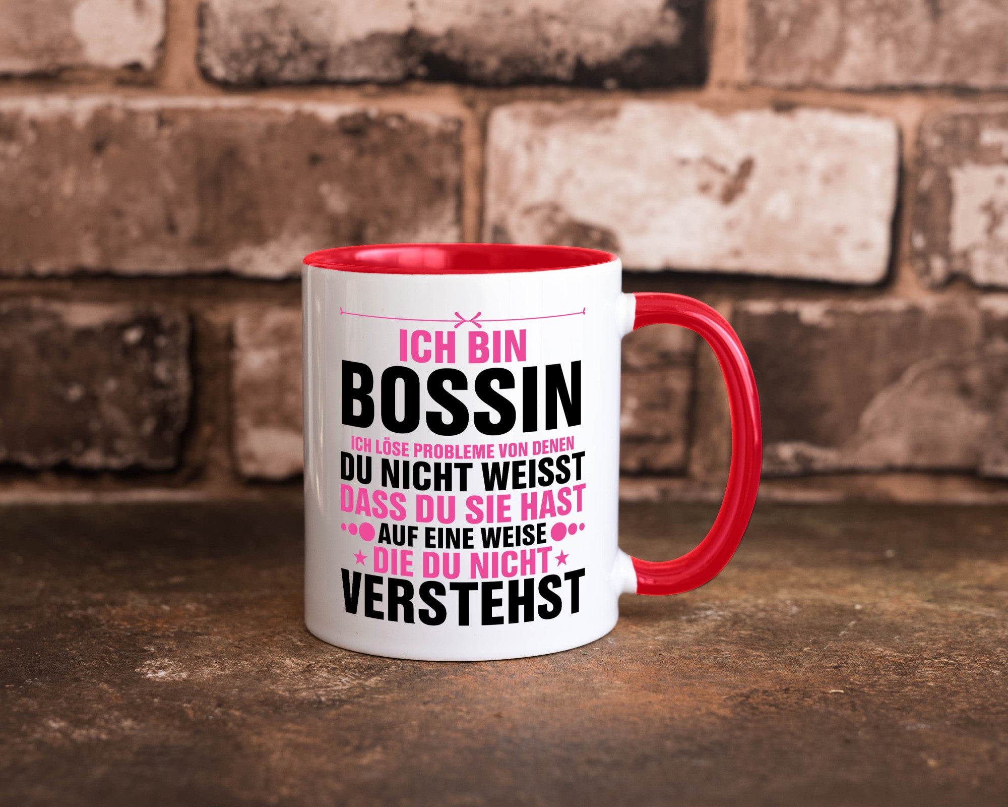 Löse Probleme: Bossin | Führungskraft Vorgesetzte lustig Humor Geschenkidee