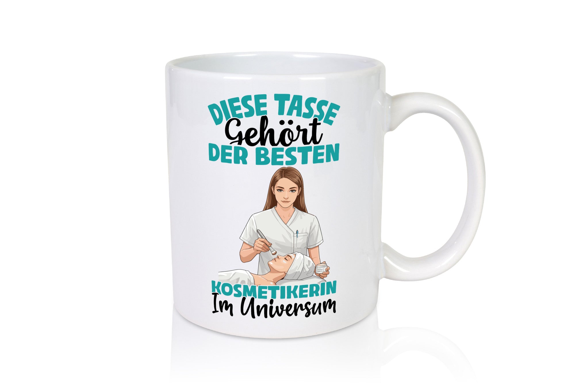 Im Universum: Kosmetikerin | Kosmetik Stylistin Humor Geschenkidee Tasse