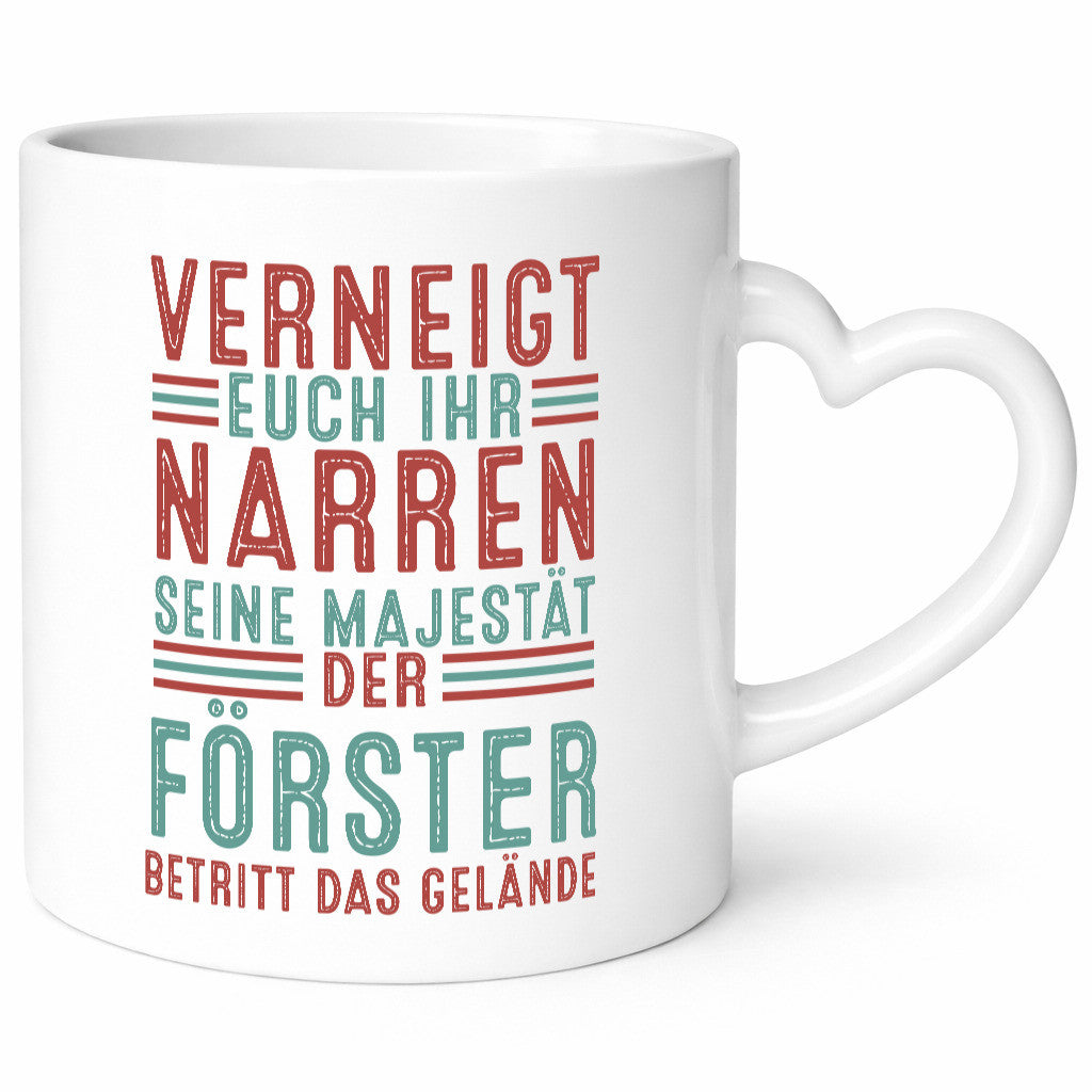 Verneigt euch: Förster | Forst Arbeit v2 Geschenkidee Kollegen Büro Humor Tasse