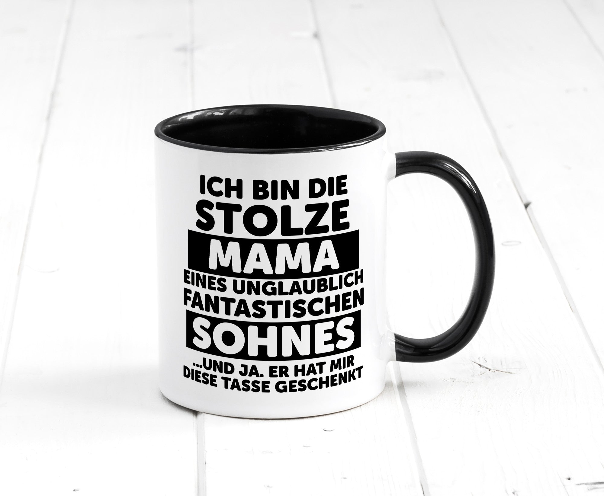 Stolze Mama | Fantastischer Sohn Beste Humor Familie Geschenkidee Tasse