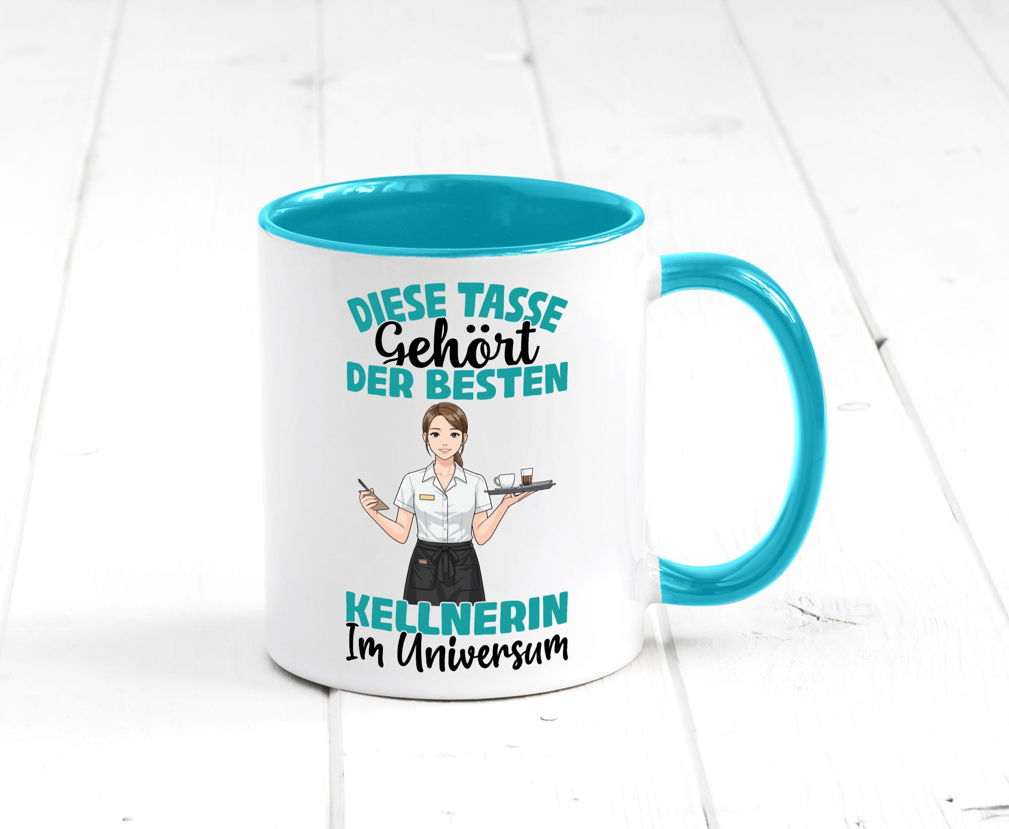 Im Universum: Kellnerin | Beruf kellnern Bedienung Geschenkidee Arbeit Kollegen