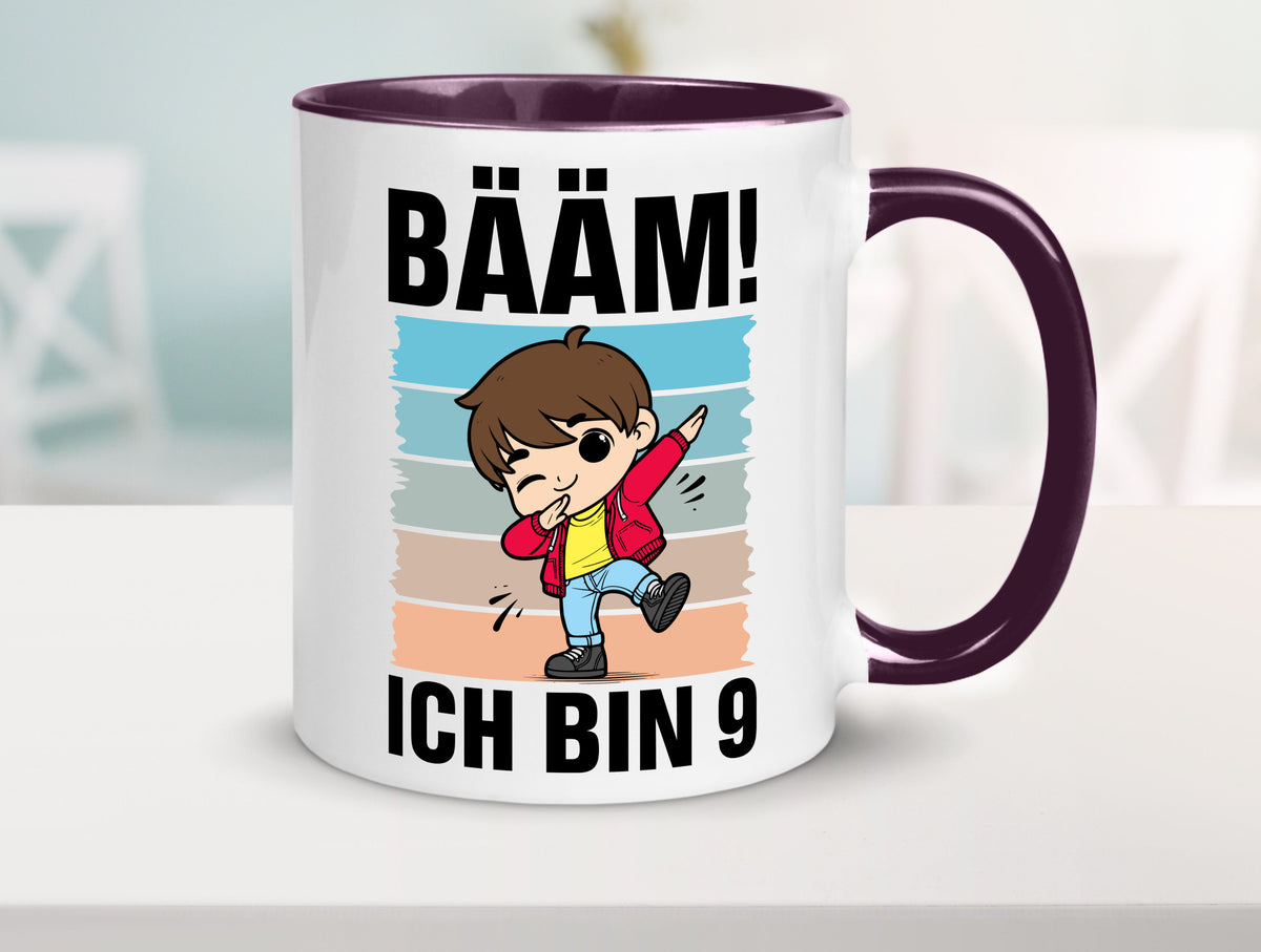 9. Geburtstag | Ich bin 9 Jahre Bäääm Dabbing Kind lustig Geschenkidee Geschenk Tasse