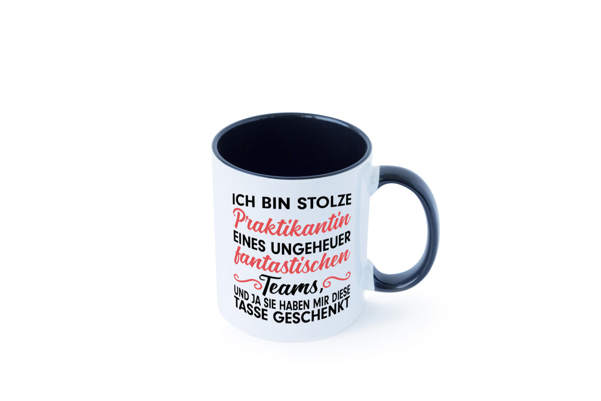 Stolze Praktikantin | Arbeitswelt Tasse Praktikum Geschenk Arbeit Kollegen Büro