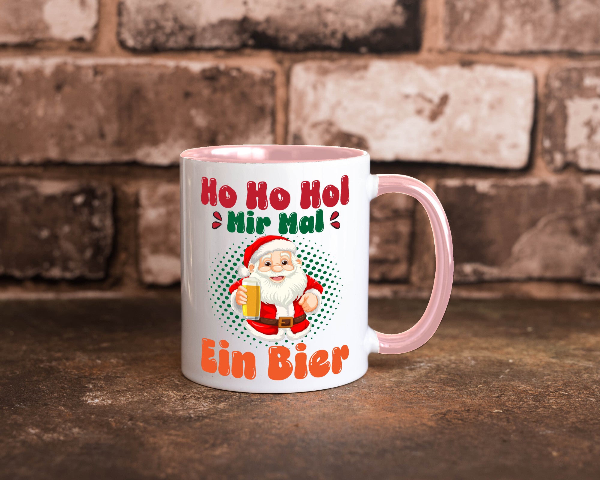 Ho mir mal ein Bier | Ugly Christmas Trinken v2 Geschenkidee Humor Tasse