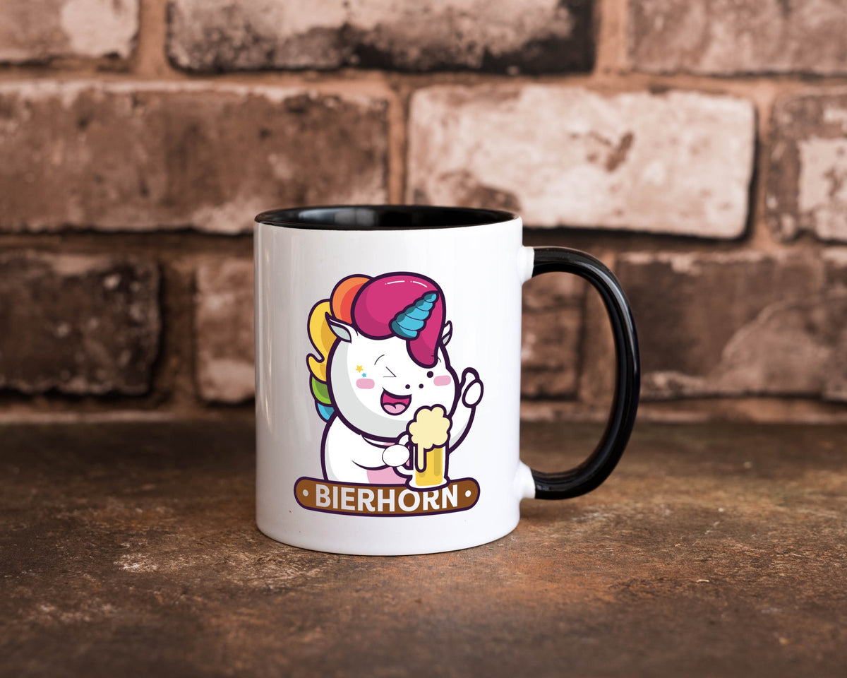 Bierhorn | Einhorn Bierglas Geschenk Humor Geschenkidee lustiger Spruch Tasse