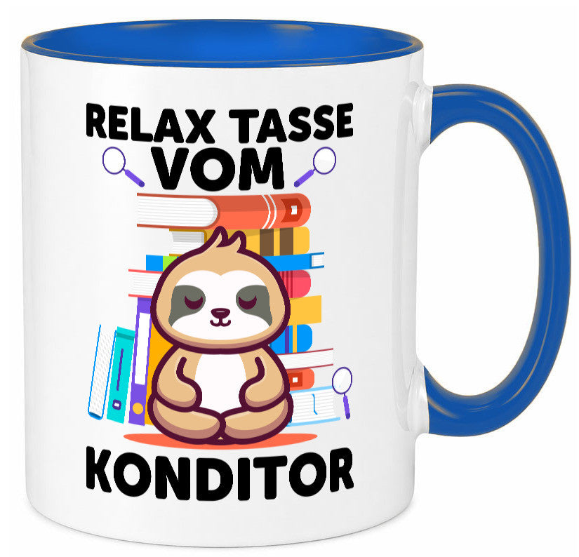 Relax Tasse: Konditor | Konditorei lustiger Spruch Geschenk Humor Geschenkidee