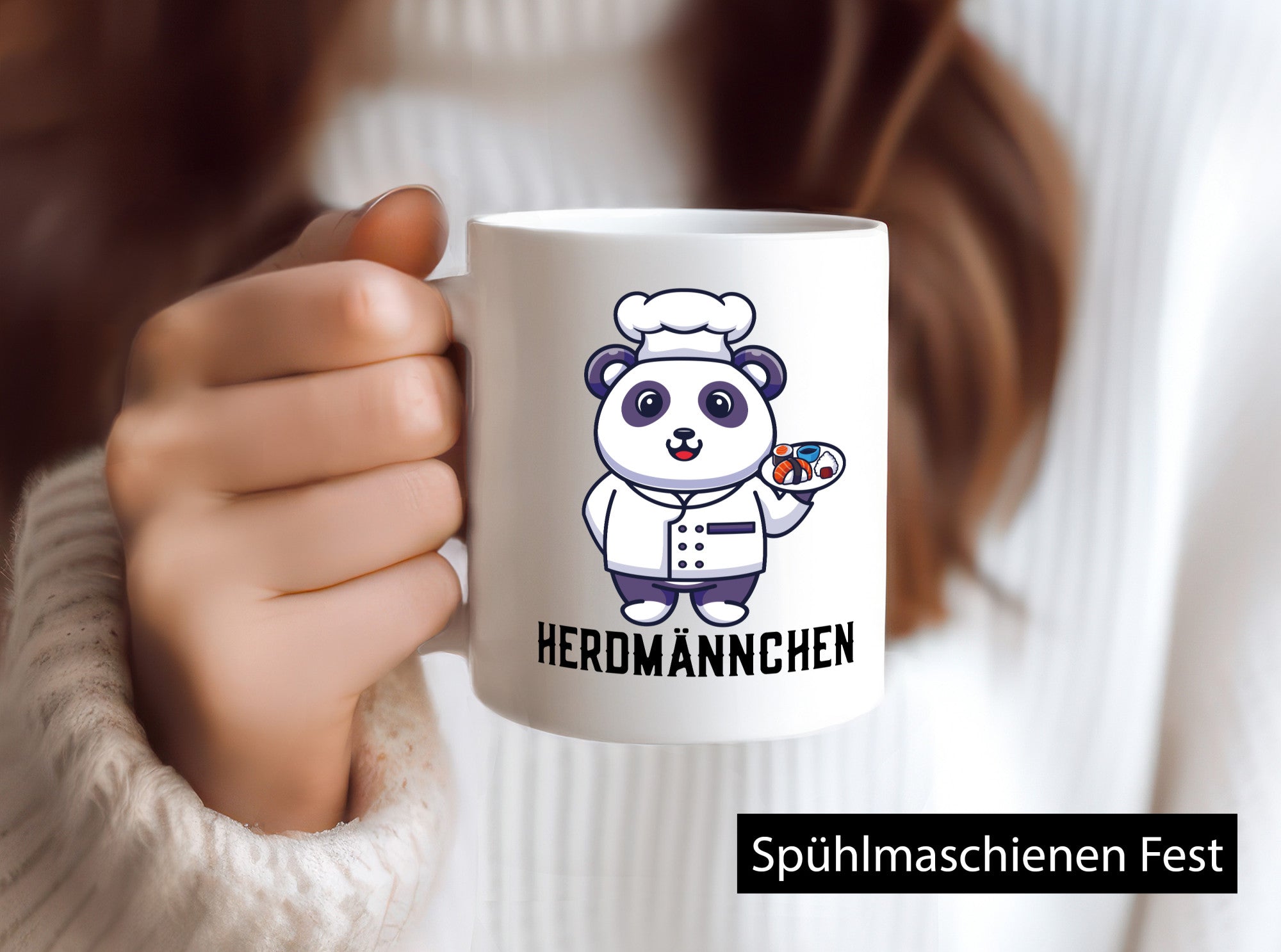 Herdmännchen | lustiges Erdmännchen als Koch Küchenchef Geschenk Arbeit
