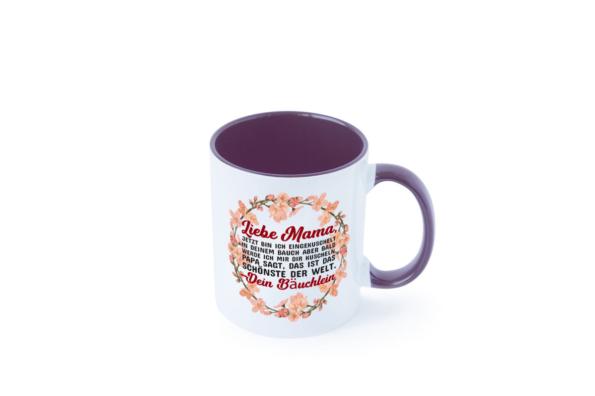 Liebe Mama | Schwangerschaft Tasse Baby süß Humor Familie Geschenkidee