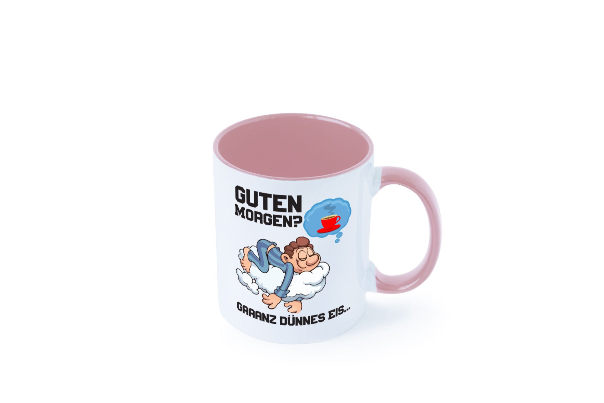 Ganz dünnes Eis | Morgenmuffel Tasse Kaffeetrinker Geschenkidee Humor