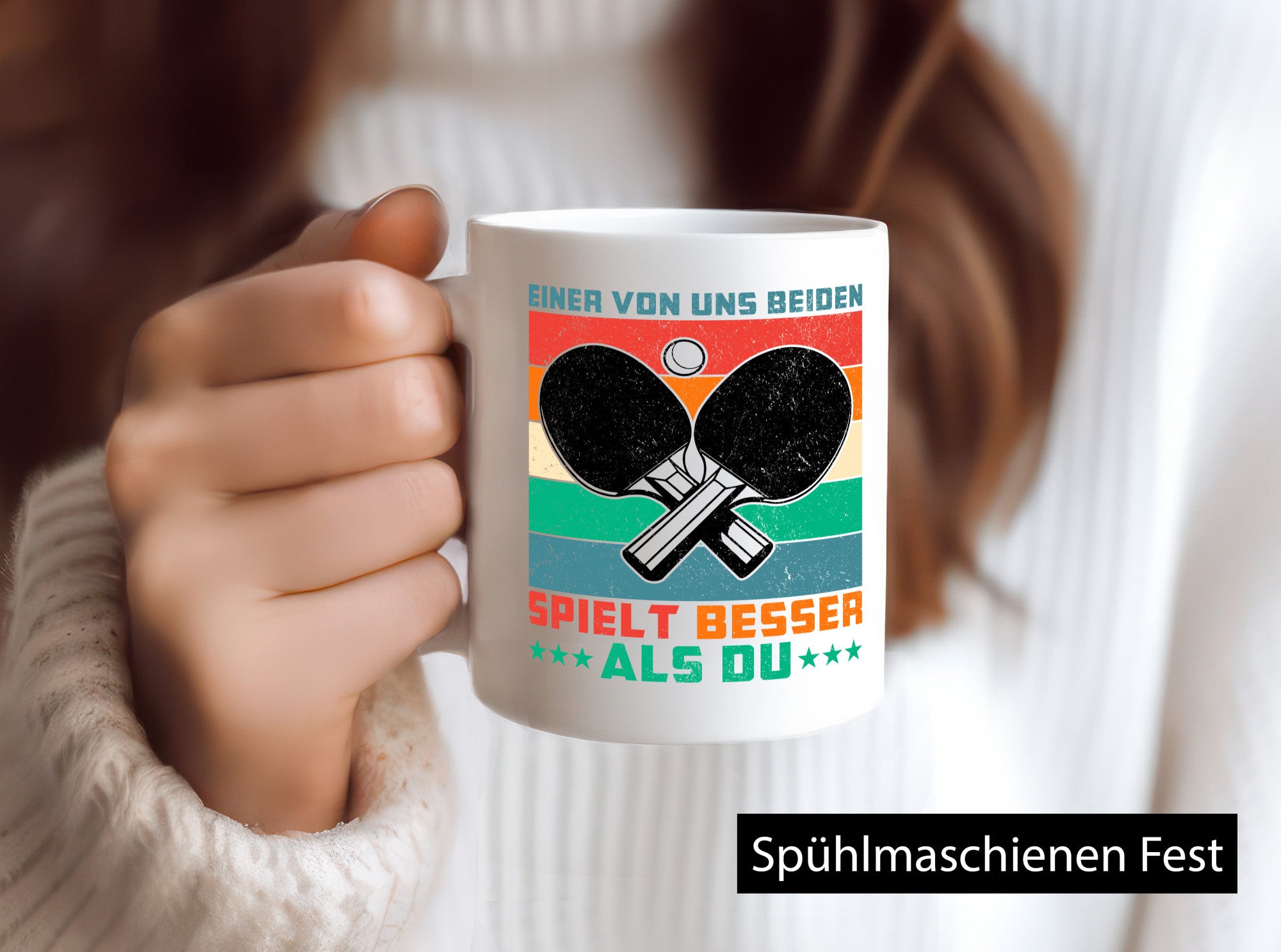 Einer von uns beiden spielt besser | Tennis Tischtennis lustig Humor