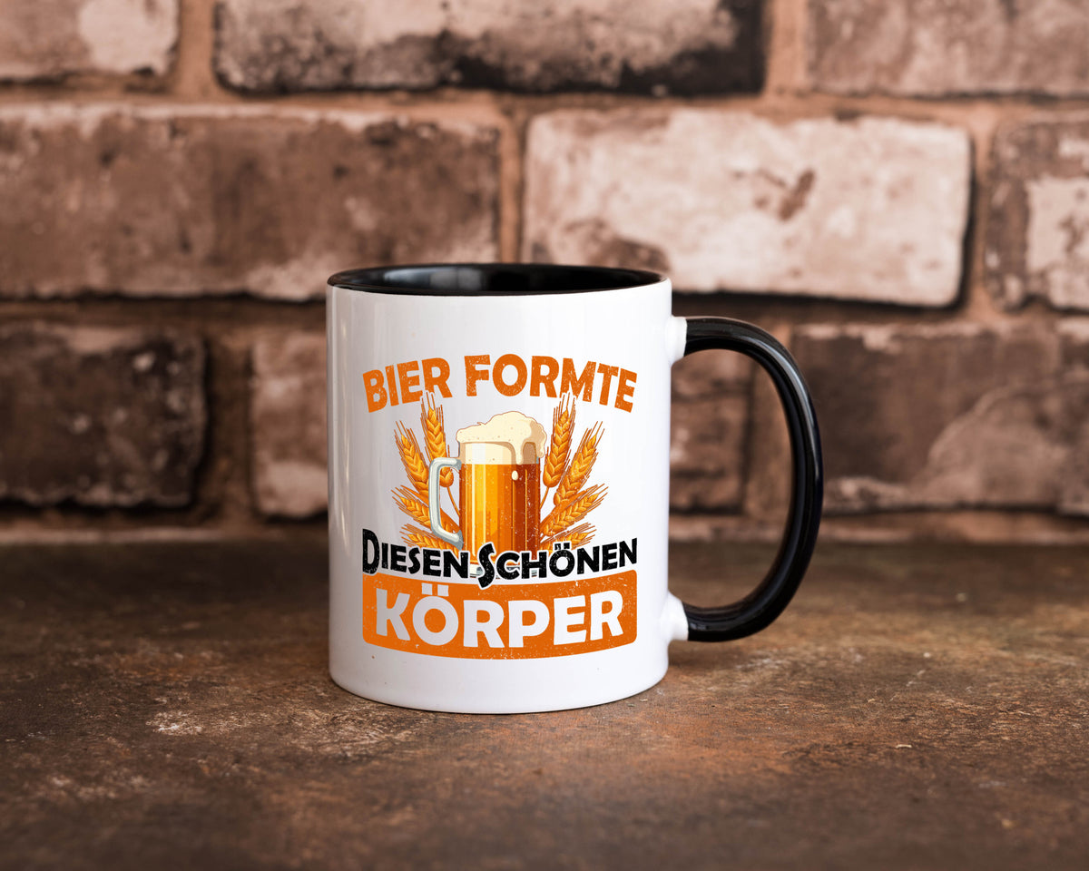 Bier förmte diesen Körper | bierliebhaber v2 Humor Geschenkidee Tasse
