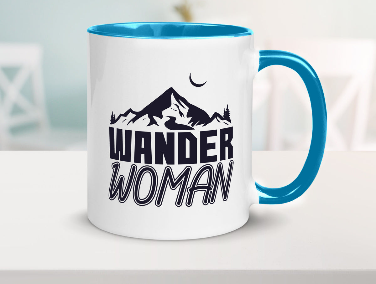Wander Woman | Frauen Tasse Wanderer Bergsteigen lustig Familie Geschenkidee