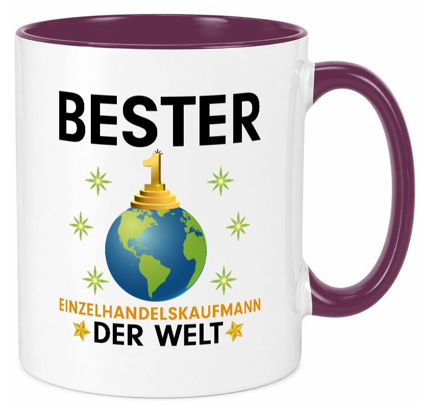 Welt Bester Einzelhandelskaufmann | Einzelhandel Humor Geschenkidee Tasse