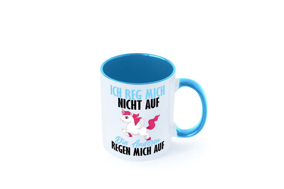 Ich reg mich nicht auf lustiger Spruch Geschenk Humor Geschenkidee Tasse