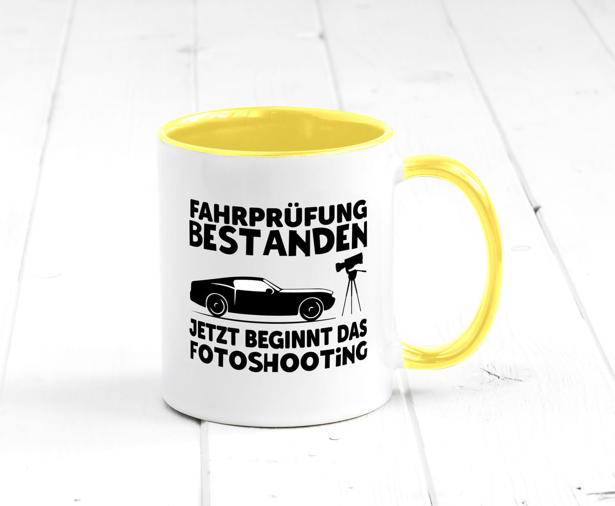 Fahrprüfung bestanden | Autofahren Führerschein Geschenk Humor Geschenkidee Tasse
