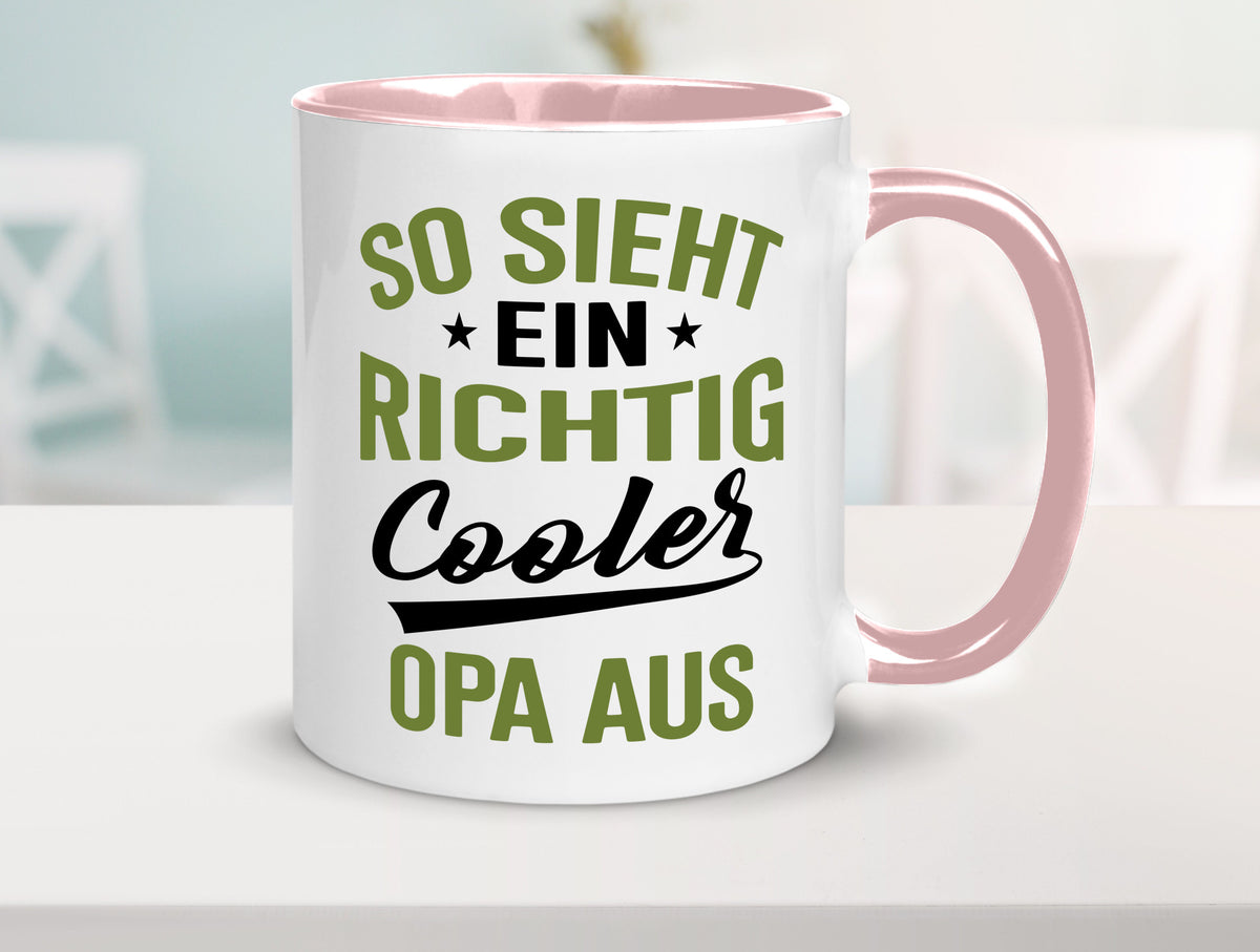 So sieht ein richtig Cooler Opa aus | Großvater Geschenkidee Familie Humor Tasse