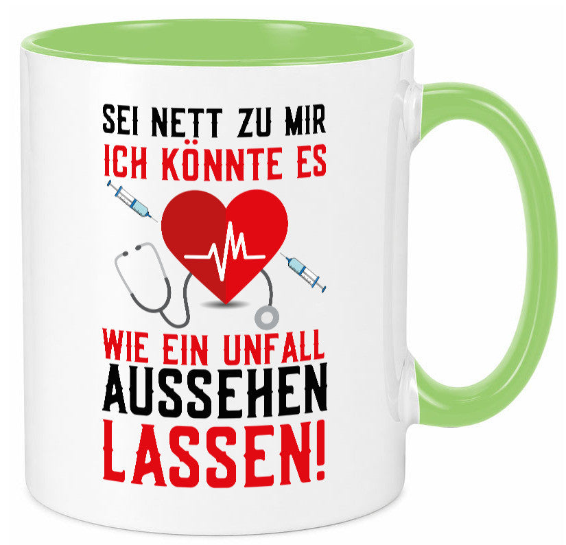 Sei nett zu mir | Krankenschwester Arzt Klinik Spritze v2 lustig Humor