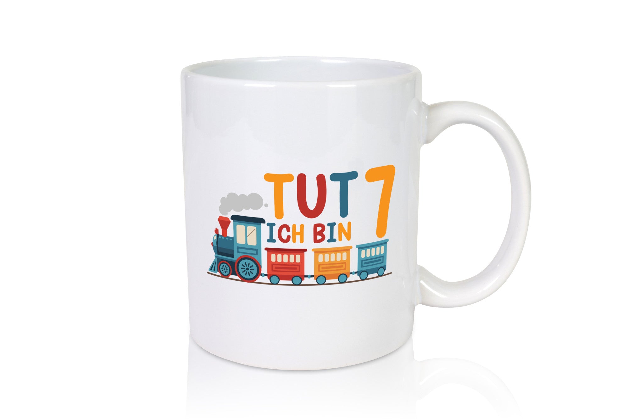 7. Geburtstag | 7 Jahre Eisenbahn Zug Junge Humor Geschenkidee Tasse