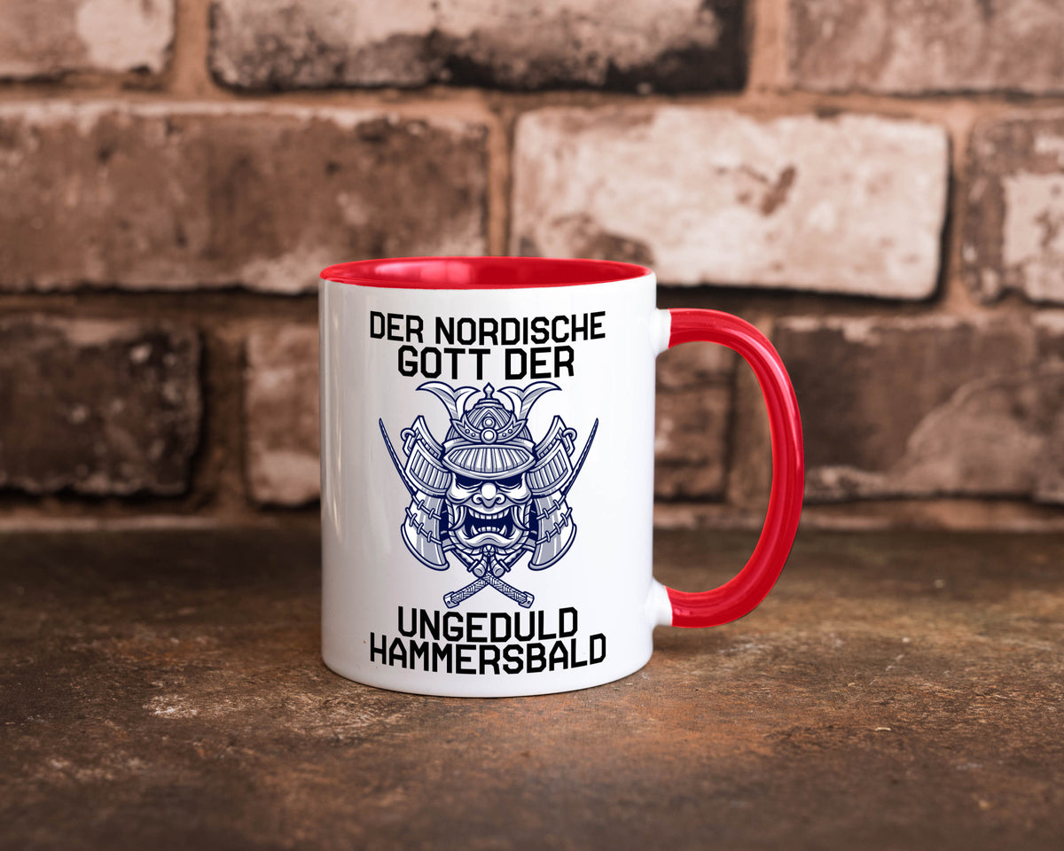 Nordischer Gott der Ungeduld | Mythologie Wikinger lustig Humor Geschenkidee Tasse