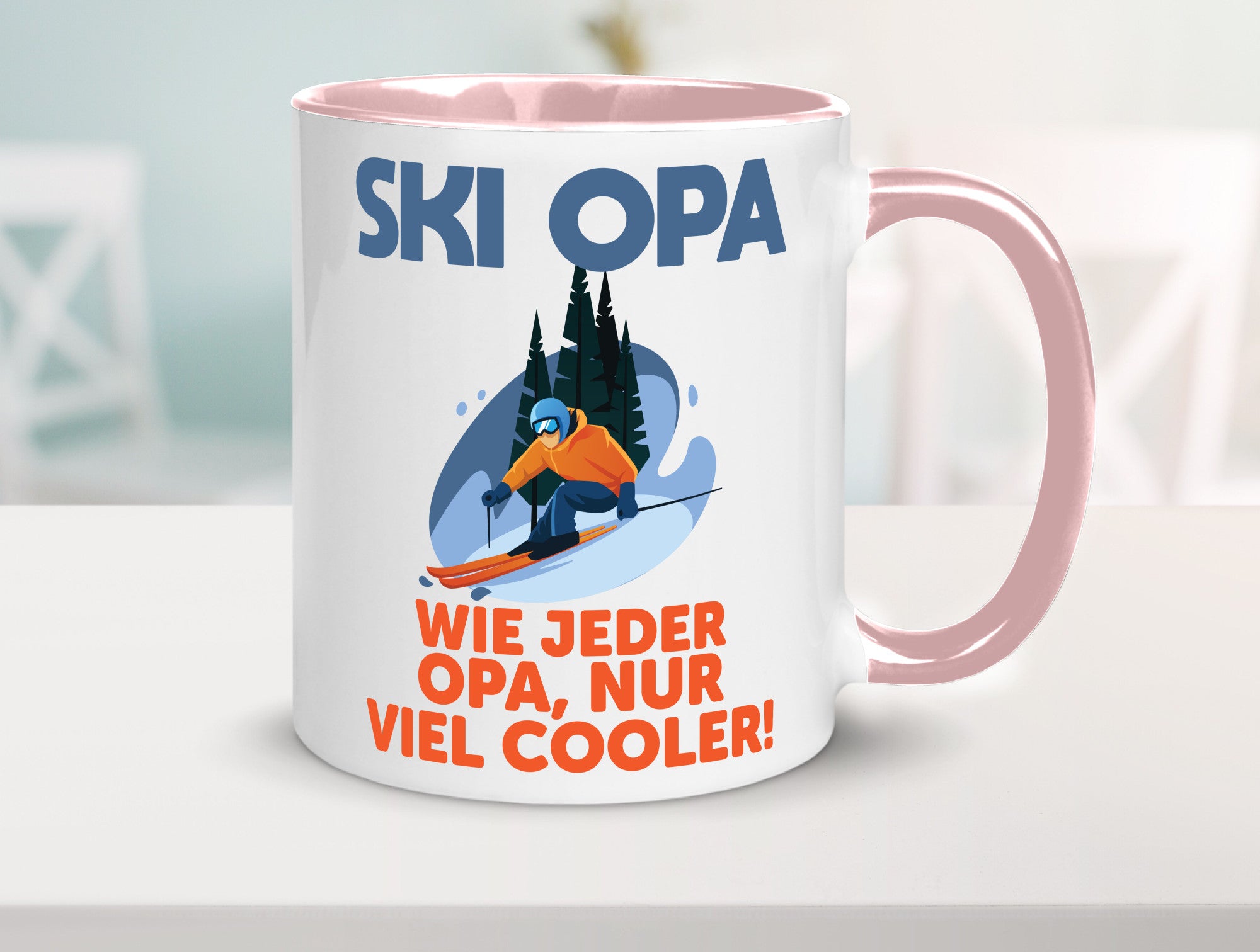 Ski Opa, normal, nur cooler | Skifahrer Bäume Schnee Geschenkidee Familie Humor