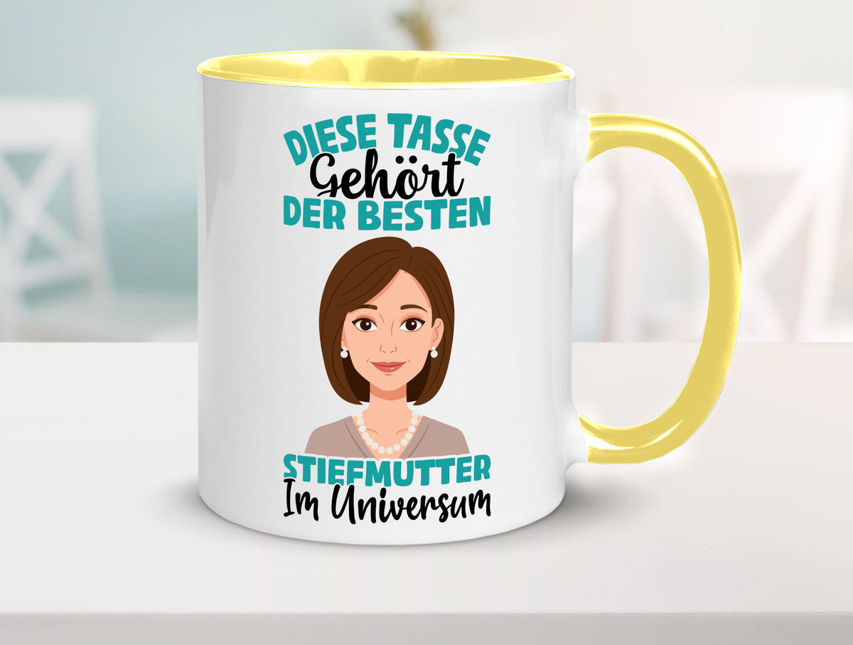 Im Universum: Stiefmutter | Stieftochter Beste Geschenk Familie Geschenkidee Tasse