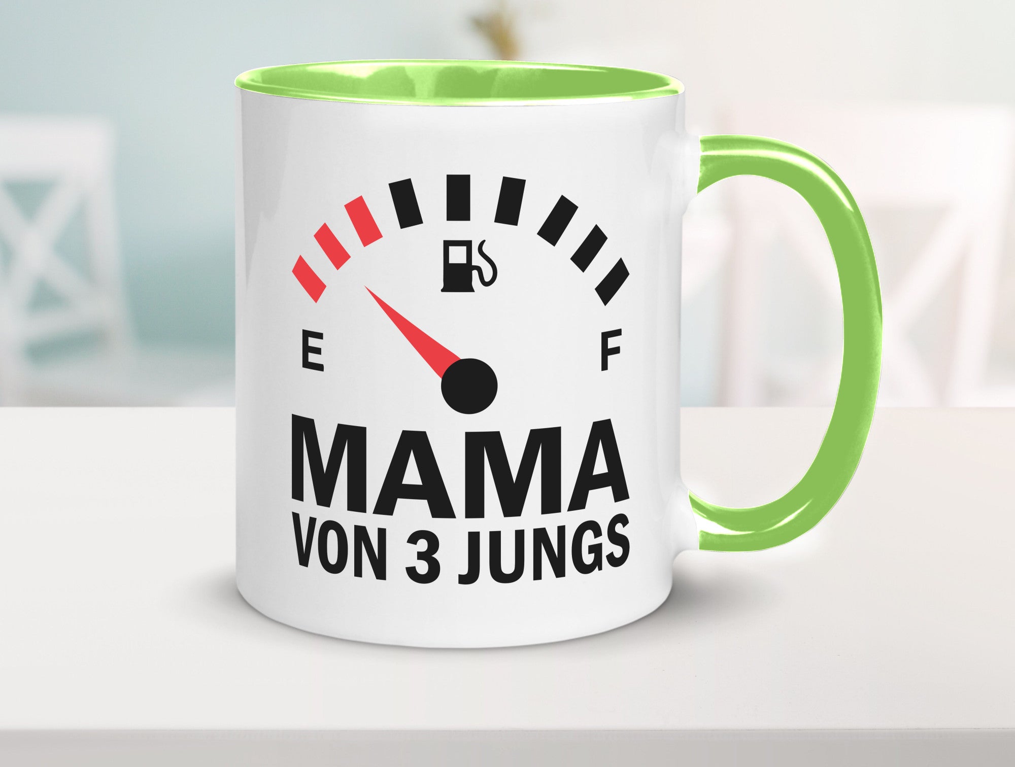 Mama von 3 Jungs | Muttertag Geschwister lustiger Spruch Geschenk Familie