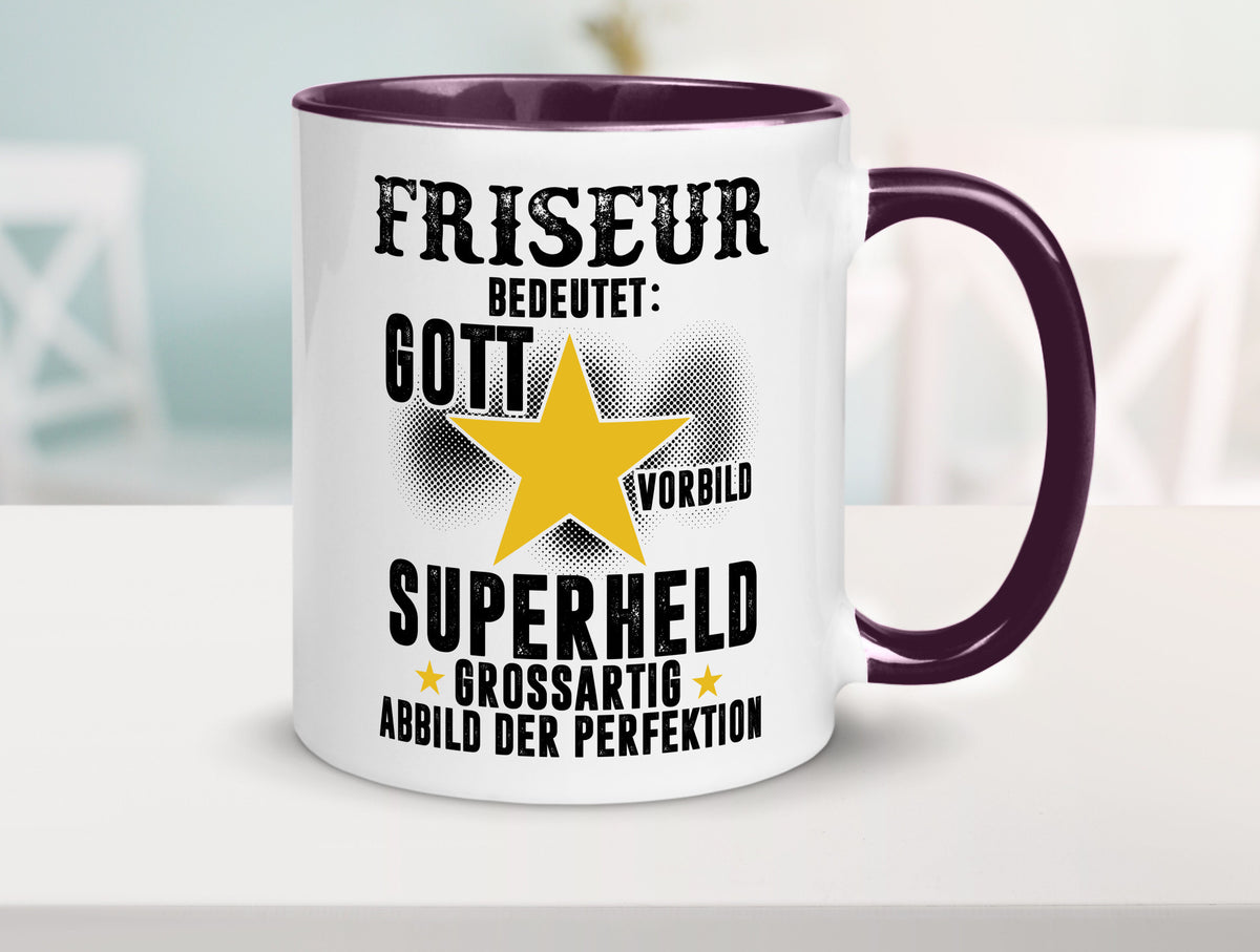 Bedeutung von Friseur | Frisör lustiger Spruch Geschenk Humor Geschenkidee Tasse
