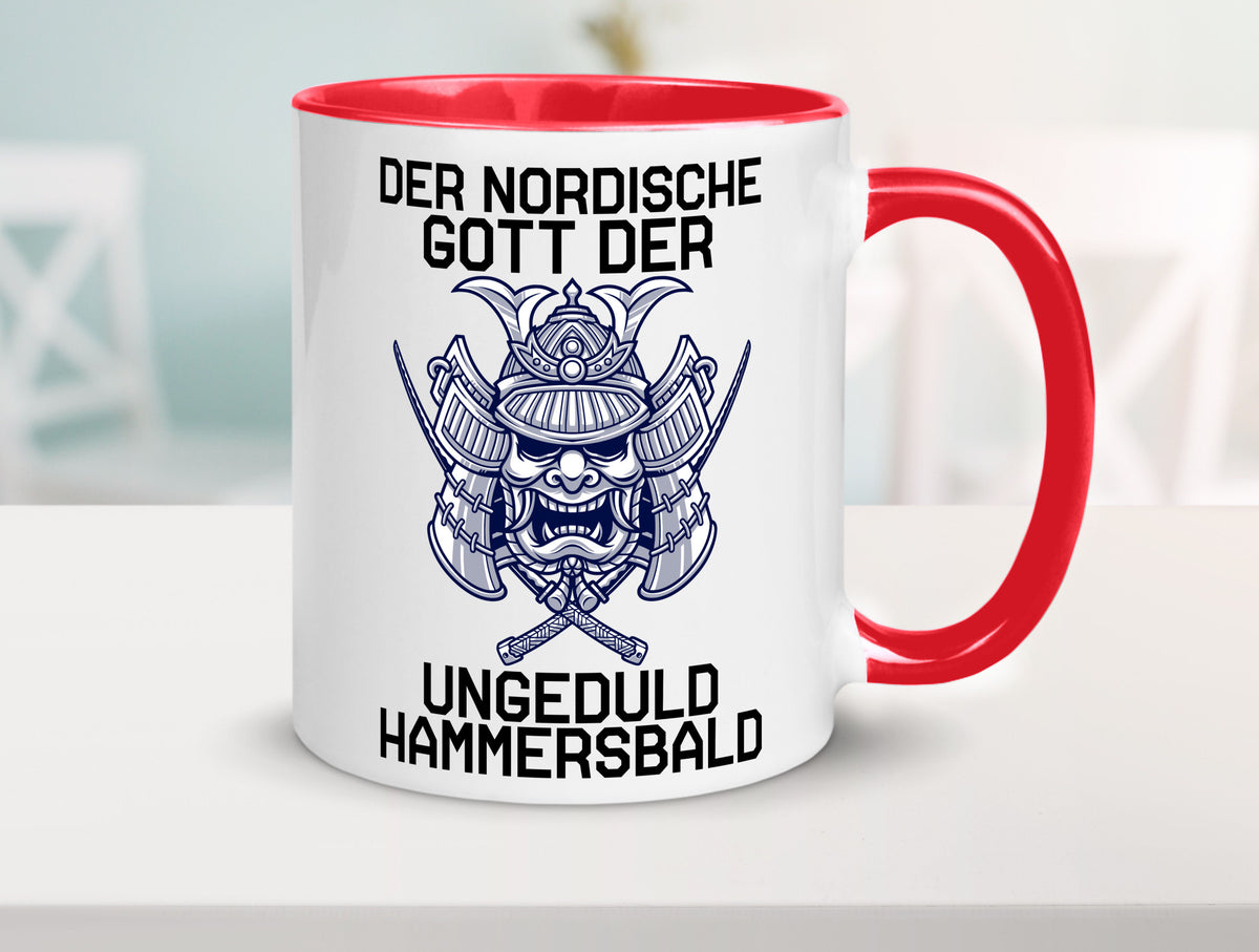 Nordischer Gott der Ungeduld | Mythologie Wikinger lustig Humor Geschenkidee Tasse