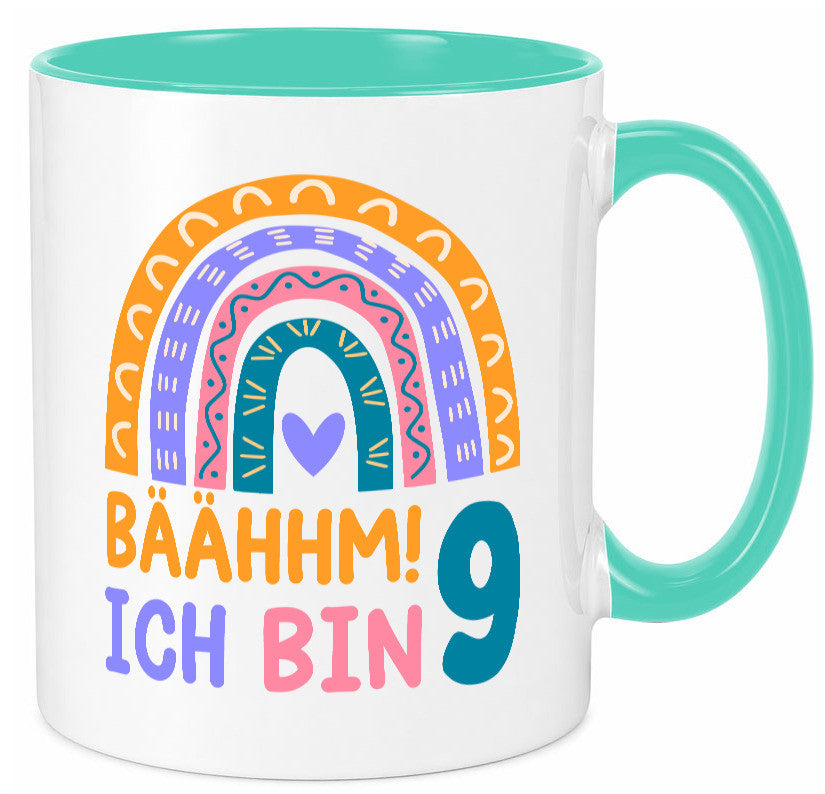 9. Geburtstag | 9 Jahre Regenbogen Bääm Mädchen Geschenk Geschenkidee lustiger
