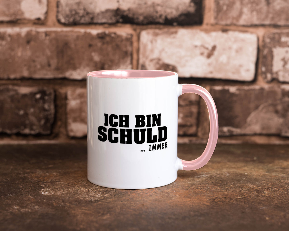 Ich bin Schuld | Schwarze Schaff lustig Humor Geschenkidee Geschenk Tasse