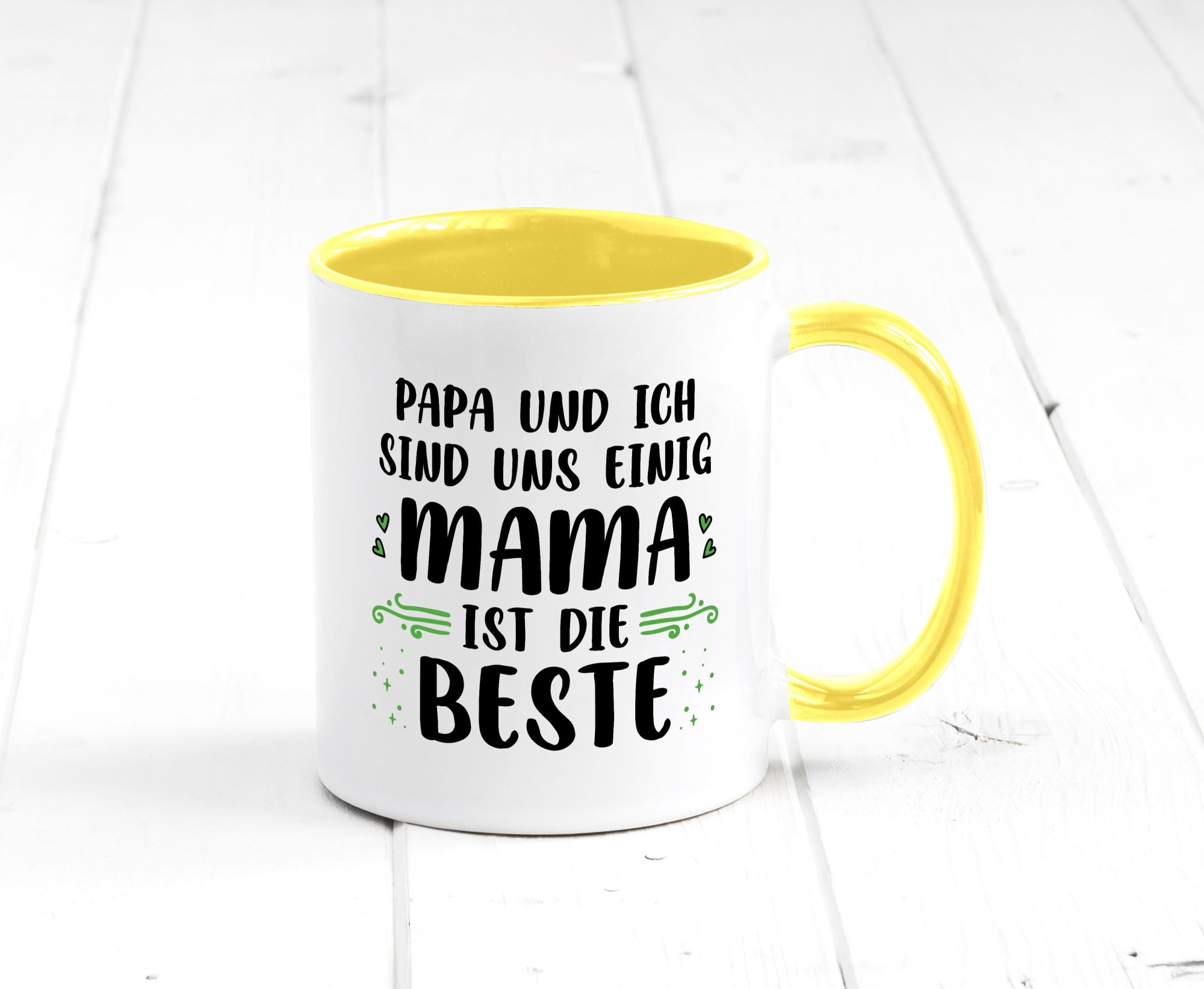 Papa und ich sind uns einige Mama ist die beste | Muttertag Geschenk Familie