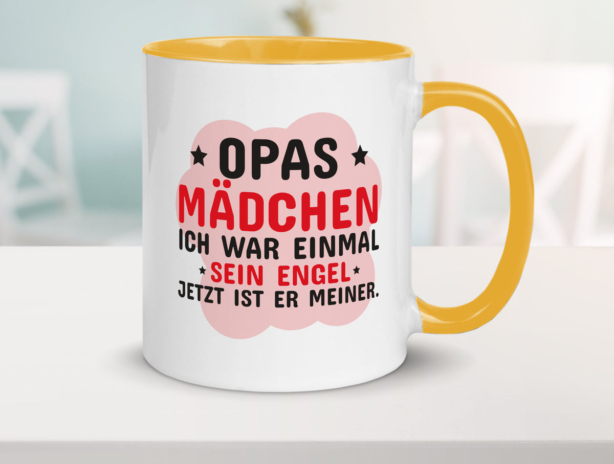 Opas Mädchen | Trauer Tasse Abschied Enkelin lustig Familie Geschenkidee