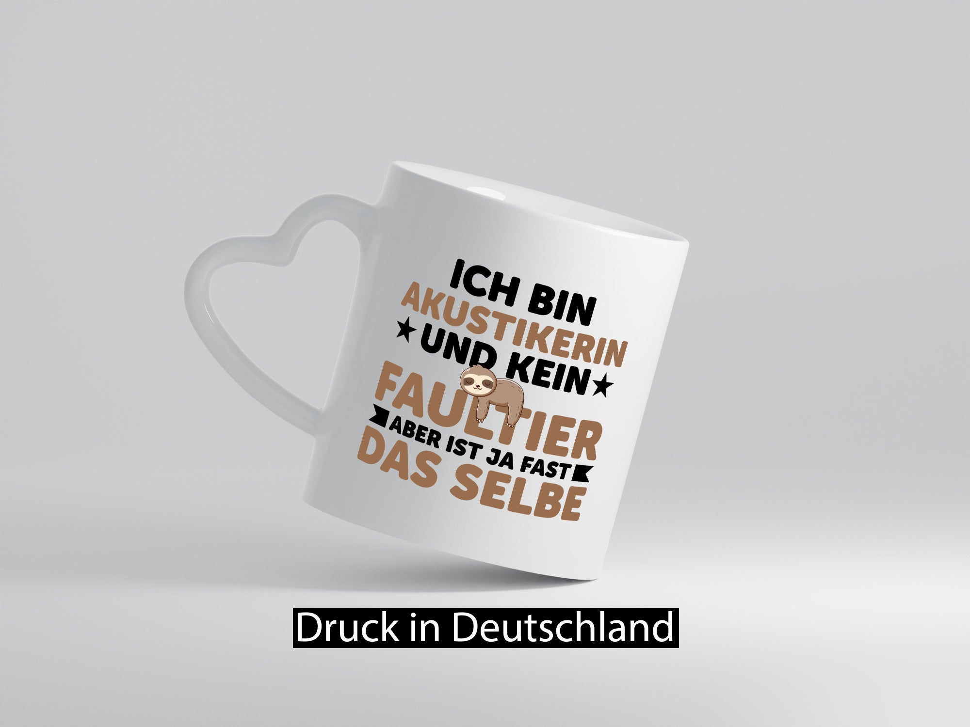 Ich bin kein Faultier: Akustikerin | Akustik lustig Tierliebhaber Humor