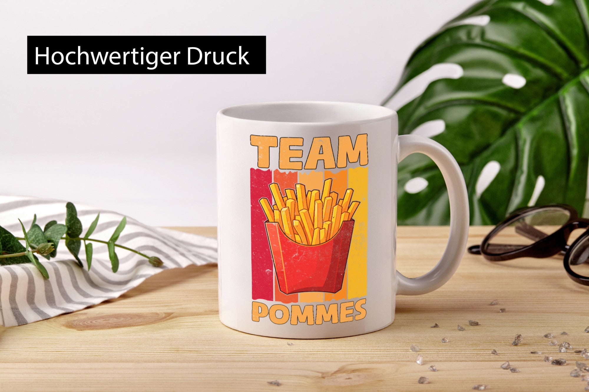 Team Pommes | Frites Liebhaber Humor Geschenkidee Tasse