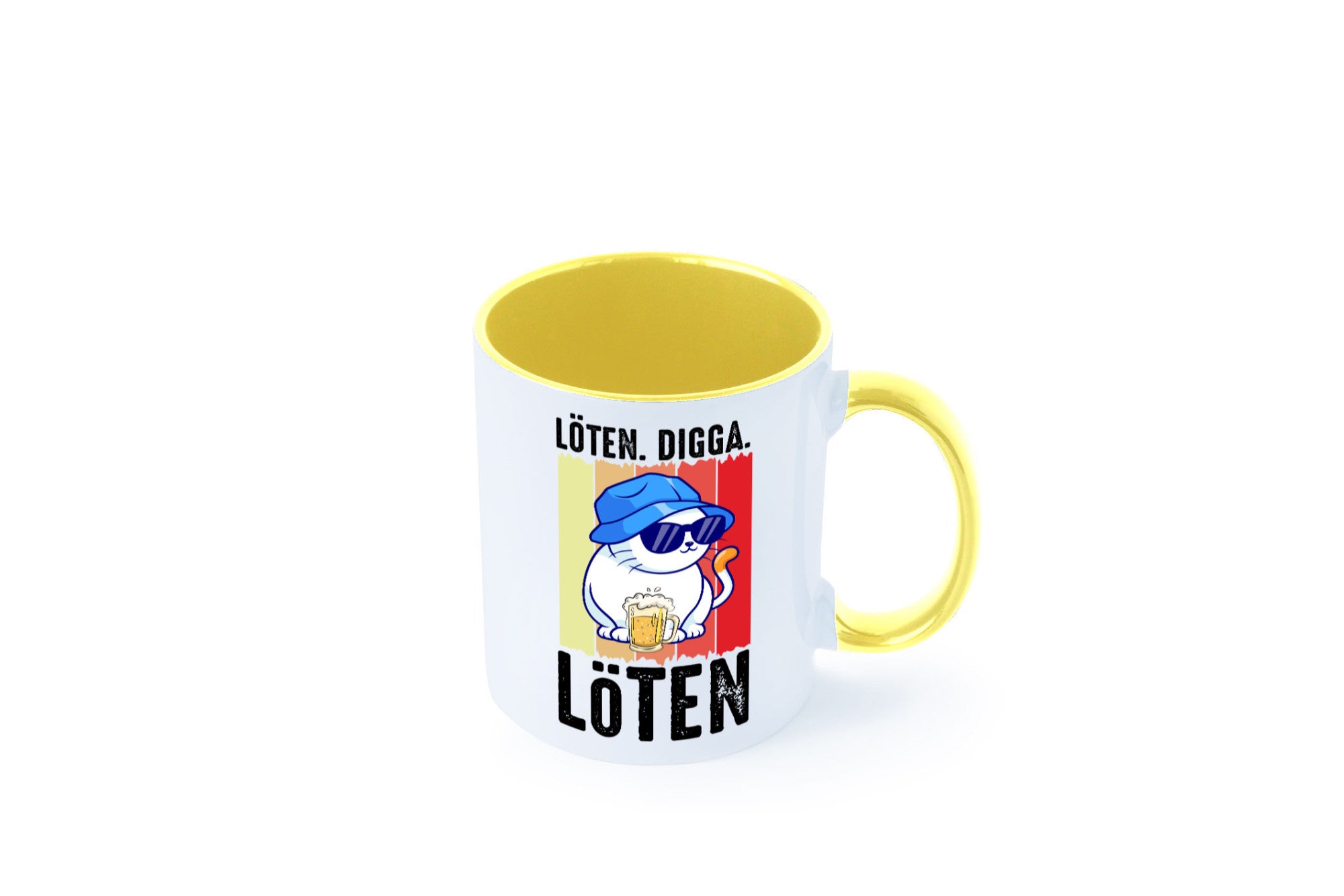 Löten Digga | Katze mit Bier Bierkatze Geschenk Tierliebhaber Humor lustiger