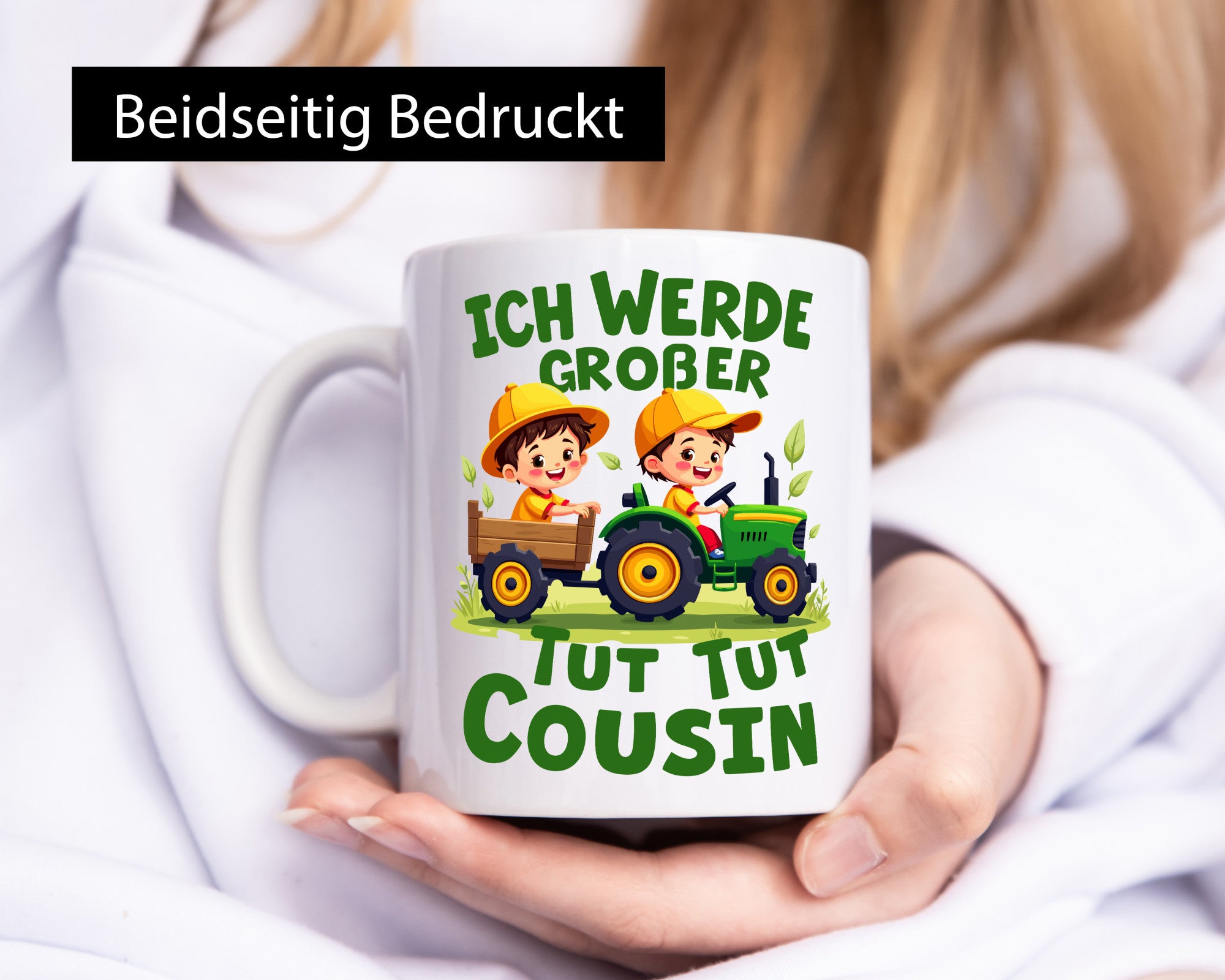 Ich werde Großcousin | Familie Bauer lustiger Spruch Geschenk Geschenkidee