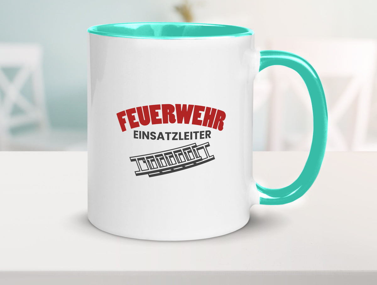 Feuerweher Einsatzleiter | Feuerwehrmann Feuerlöscher Geschenk Humor Tasse