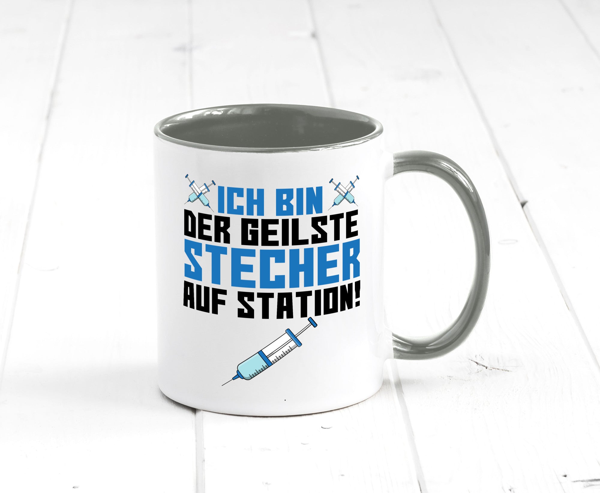 Ich bin der geilste Stecher | Pfleger Arzt Spritze lustig Humor Geschenkidee