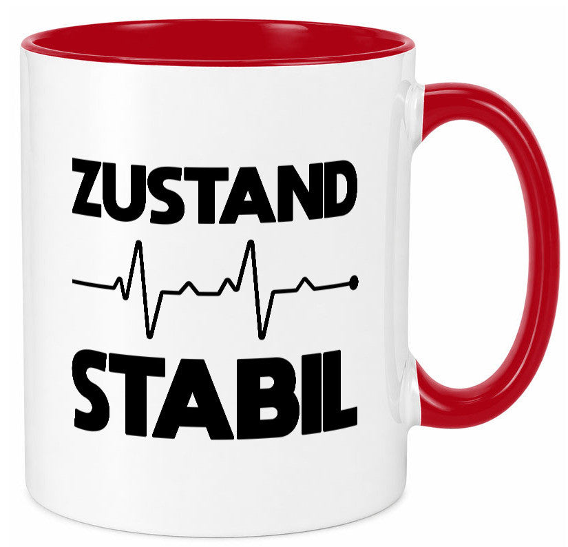 Zustand Stabil | Herzschlag Heartbeat lustiger Spruch Geschenk Humor