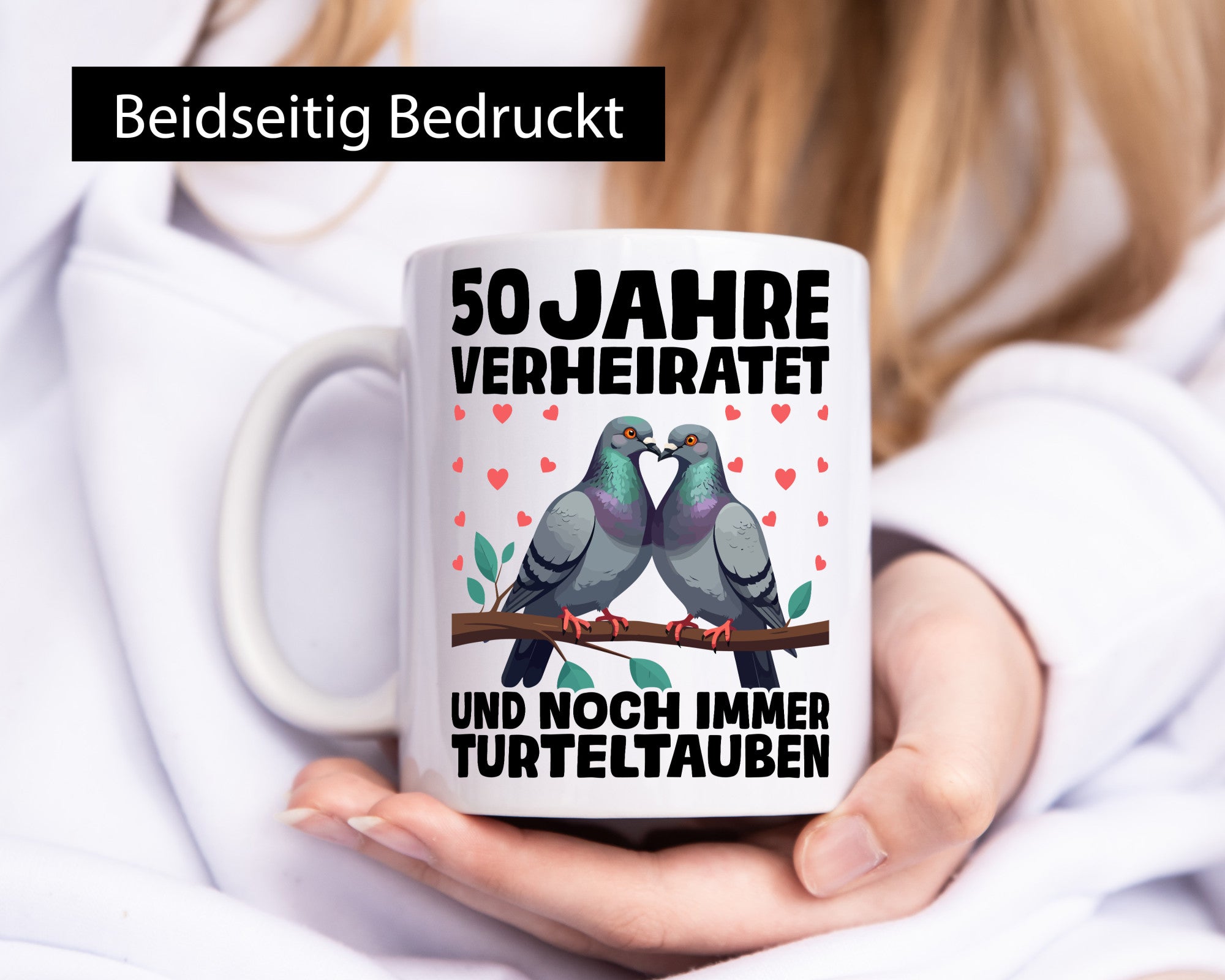 50 Jahre verheiratet | Turteltauben Ehe Ehepaar Geschenk Humor Geschenkidee