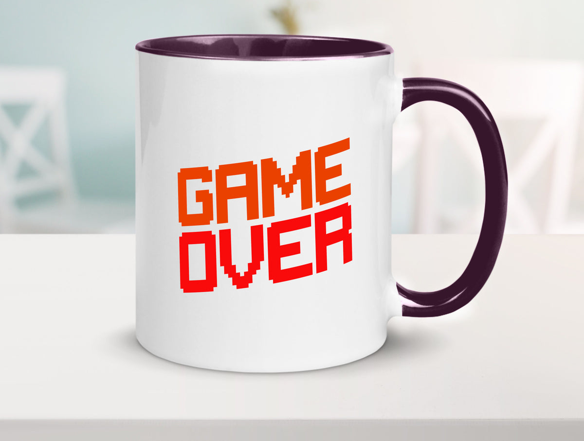 Game Over | Gamer Zocker Retro PC Nerd Pixel Geschenkidee Humor Tasse
